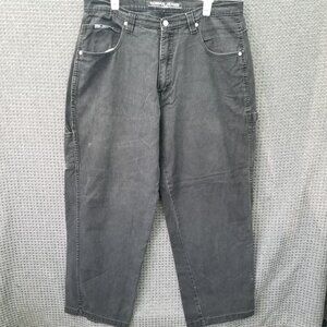 Koman Black Jeans Carpenter Baggy Men's 36